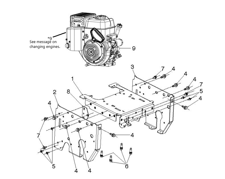 Husqvarna 583808002 onderdelentekening - positie 1
