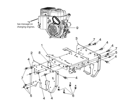 Husqvarna 583808002 onderdelentekening - positie 1
