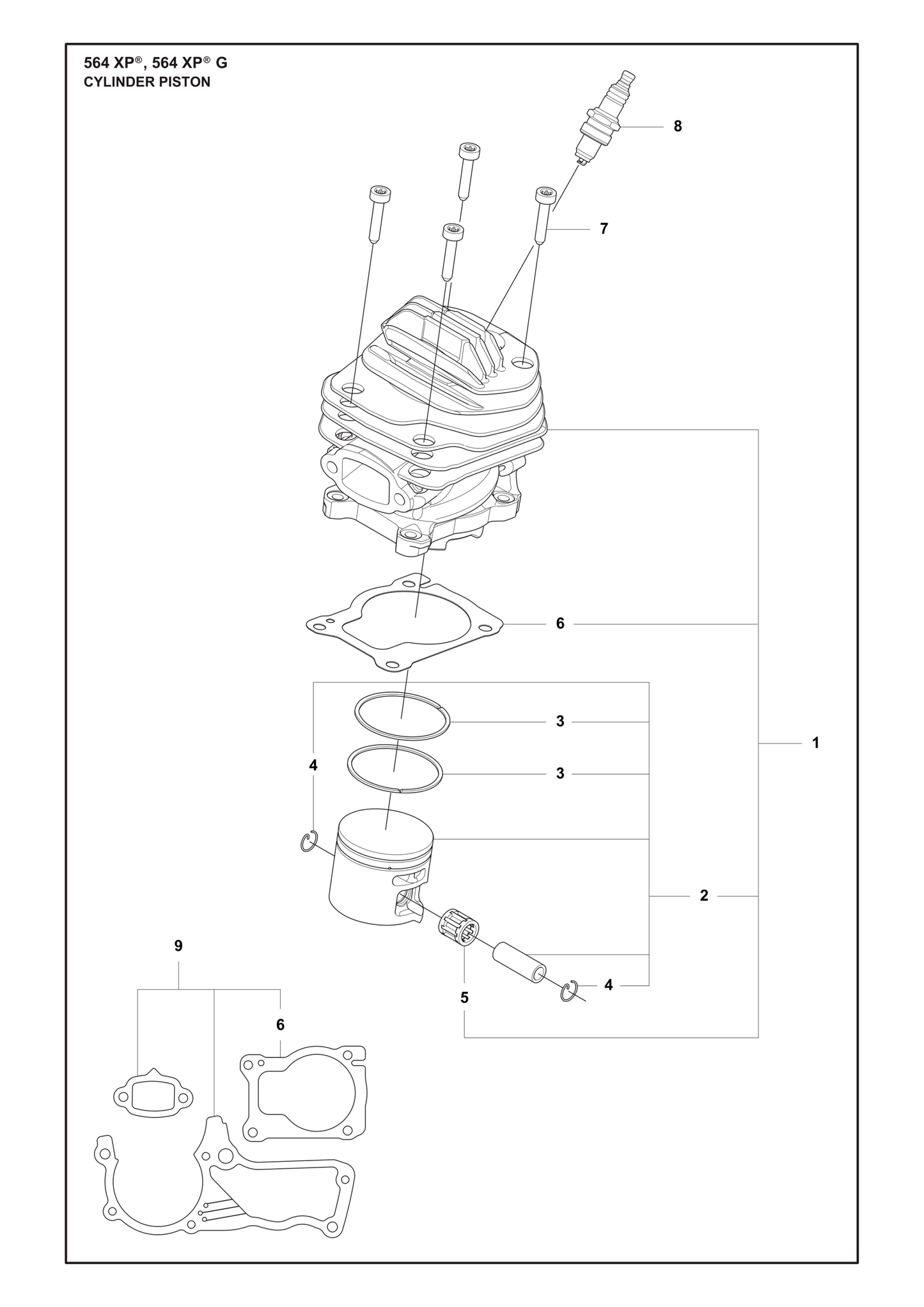 Husqvarna 503215325 onderdelentekening - positie 7