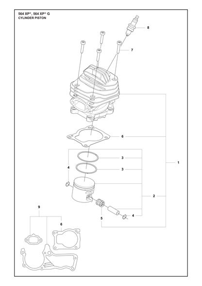 Husqvarna 503215325 onderdelentekening - positie 7