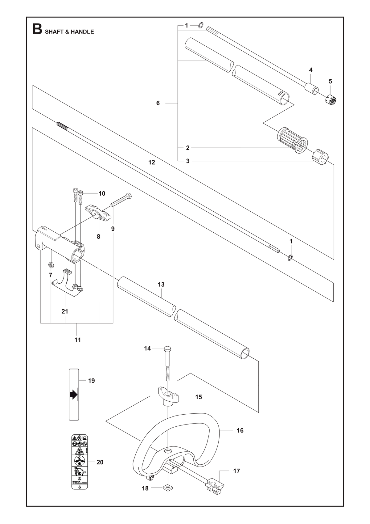 Husqvarna 537234807 onderdelentekening - positie 12