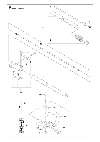 Husqvarna 537234807 onderdelentekening - positie 12