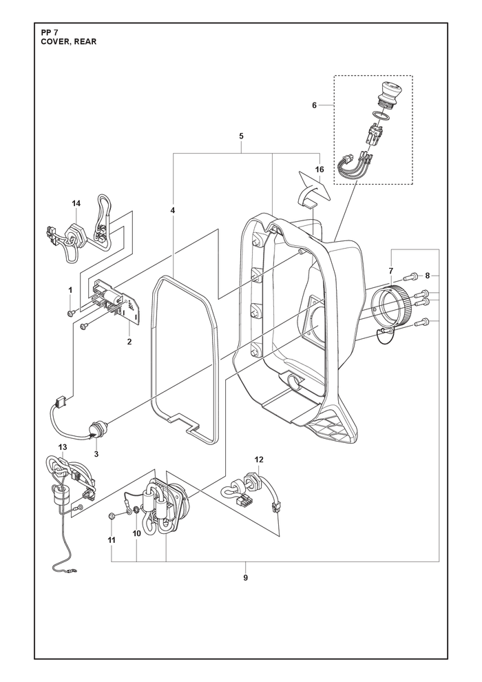 Husqvarna 599765201 onderdelentekening - positie 7