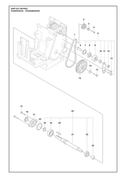 Husqvarna 504038302 onderdelentekening - positie 3
