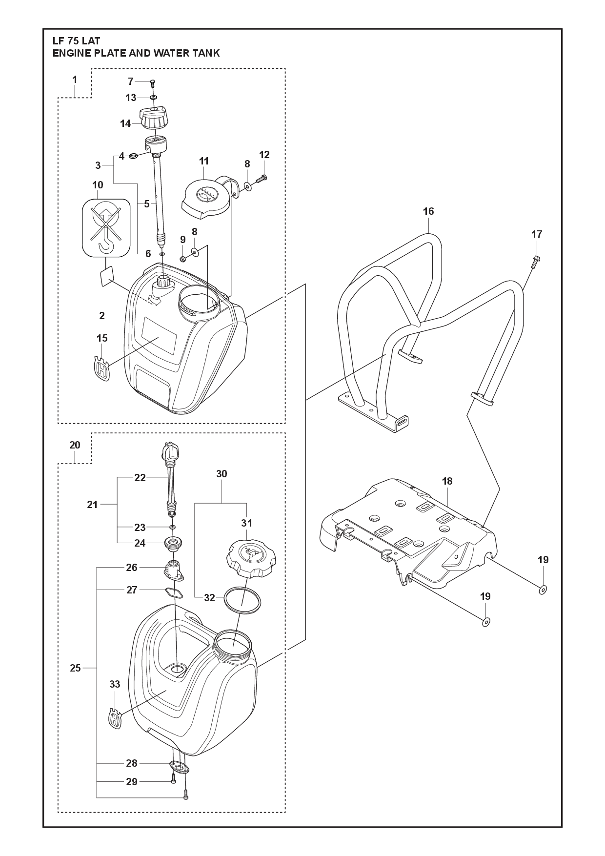 Husqvarna 505142901 onderdelentekening - positie 31