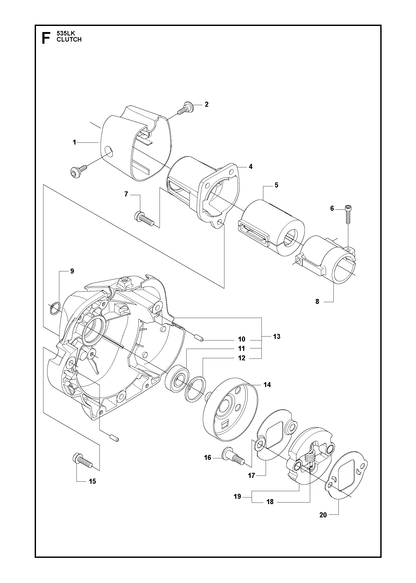 Husqvarna 589447201 onderdelentekening - positie 14