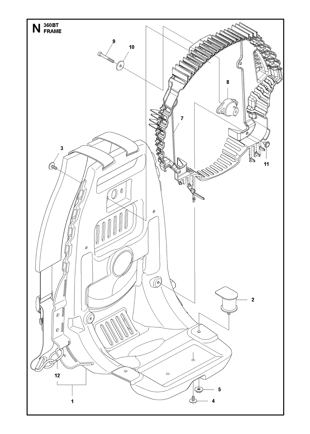 Husqvarna 514331601 onderdelentekening - positie 12