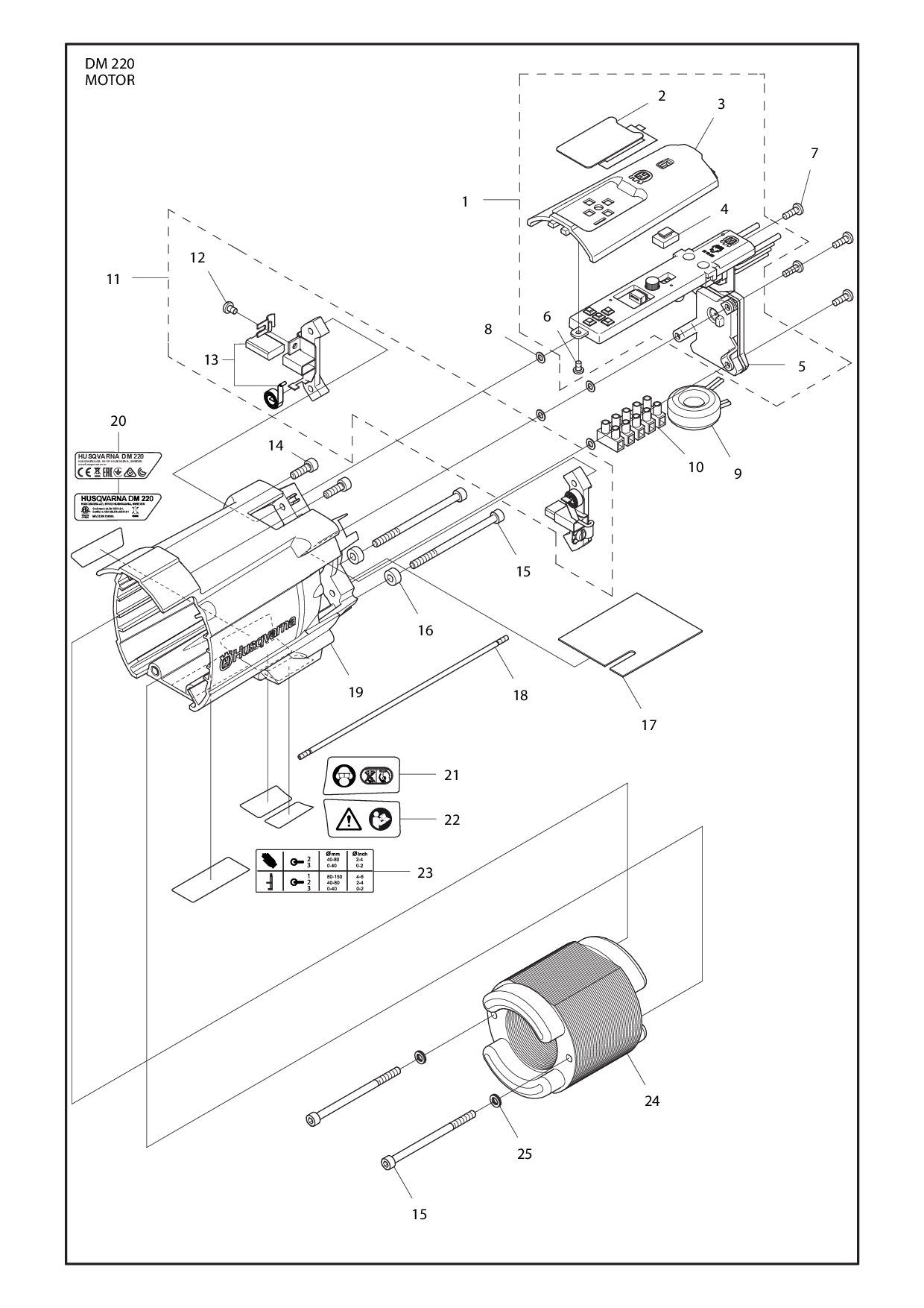 Husqvarna 504545001 onderdelentekening - positie 9