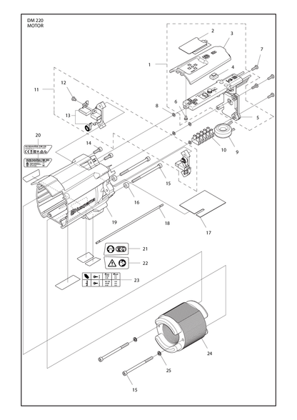 Husqvarna 504545001 onderdelentekening - positie 9