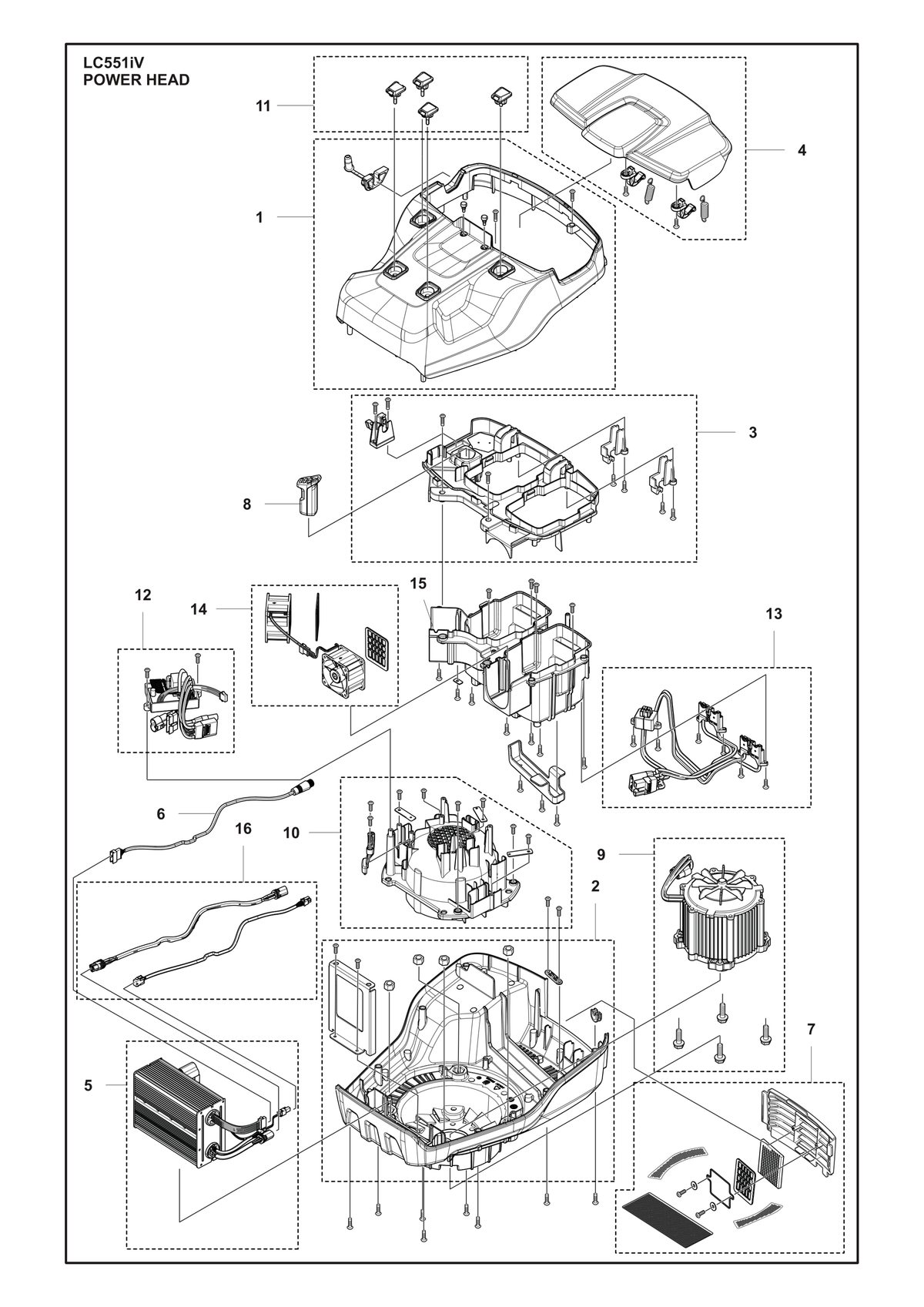 Husqvarna 598538207 onderdelentekening - positie 5