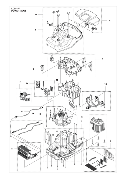 Husqvarna 598538207 onderdelentekening - positie 5