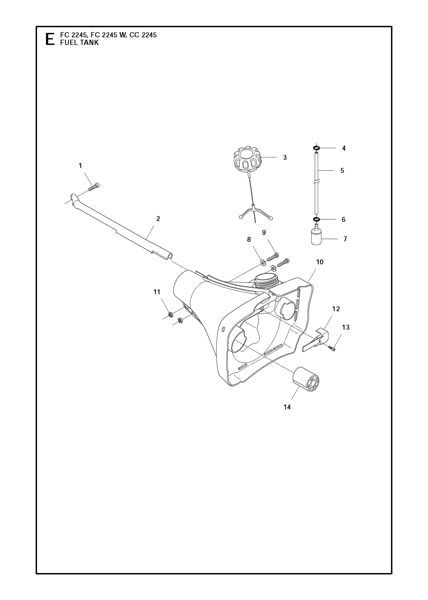 Husqvarna 503949302 onderdelentekening - positie 10