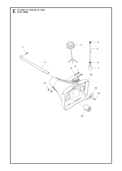 Husqvarna 503949302 onderdelentekening - positie 10