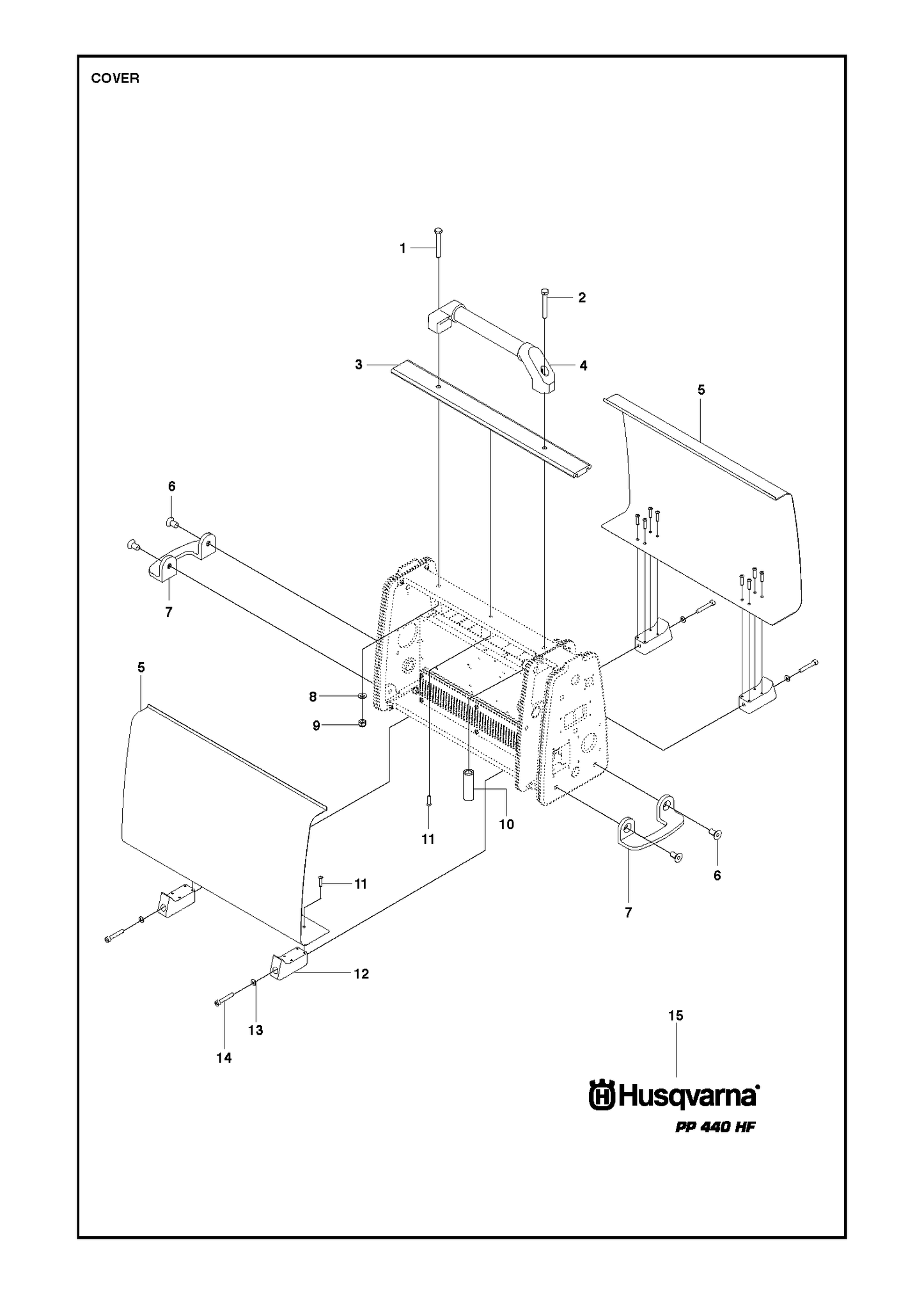 Husqvarna 504029911 onderdelentekening - positie 15
