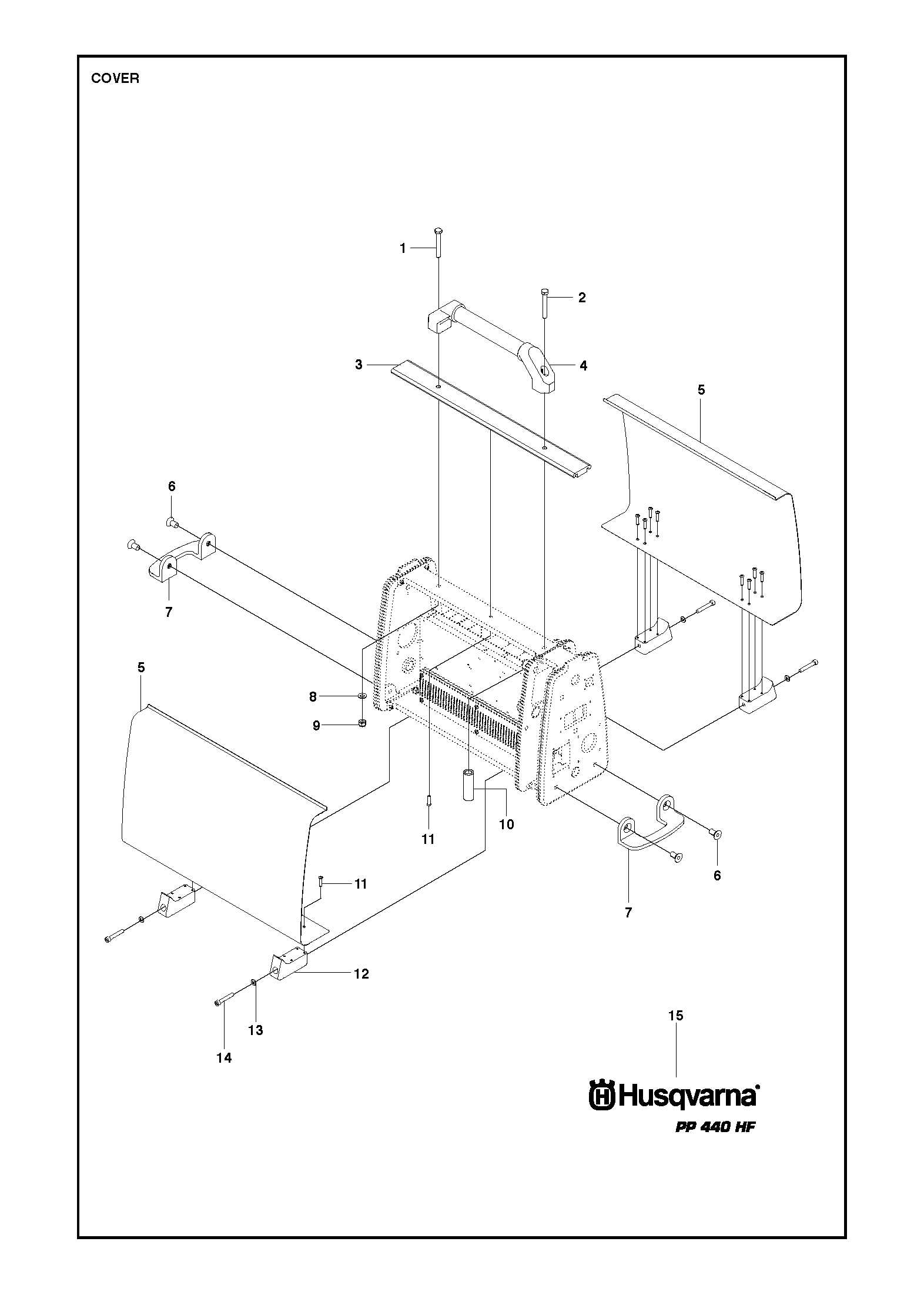 Husqvarna 504029911 onderdelentekening - positie 15