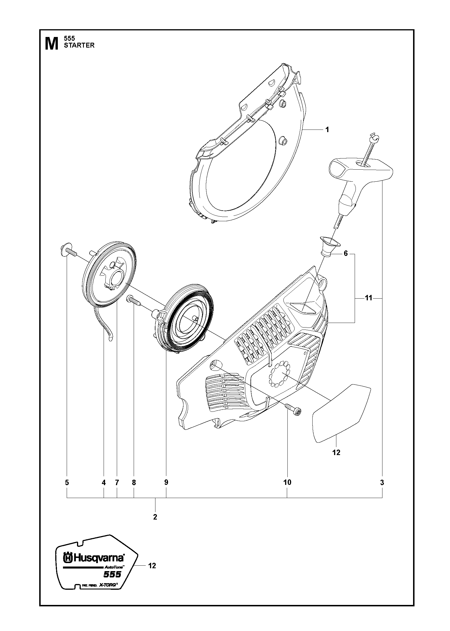 Husqvarna 505159102 onderdelentekening - positie 11