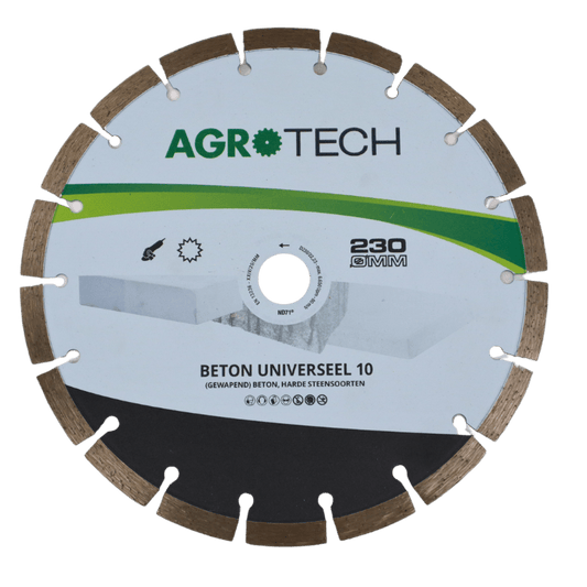 AgroTech Diamant Doorslijpschijf UNI - 230 mm / 22,33 mm o.a. TSA 230