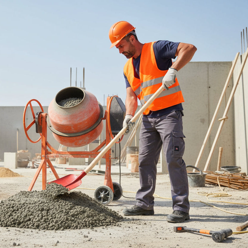 Atlas Betonschop Rood gelakt en gehard 110 cm-keizers.mu