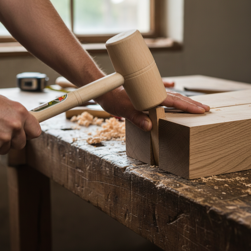 Atlas Hamer Beukenhout Rond - Ø 70 mm - keizers.nu