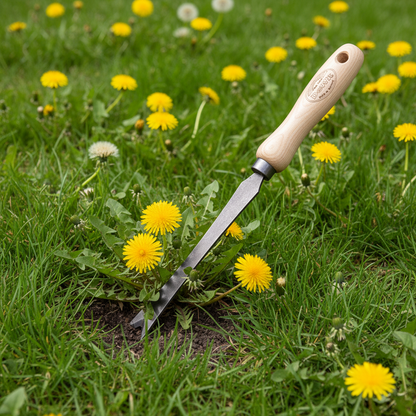 De Wit Paardenbloemsteker Gesmeed - 14 cm - keizers.nu