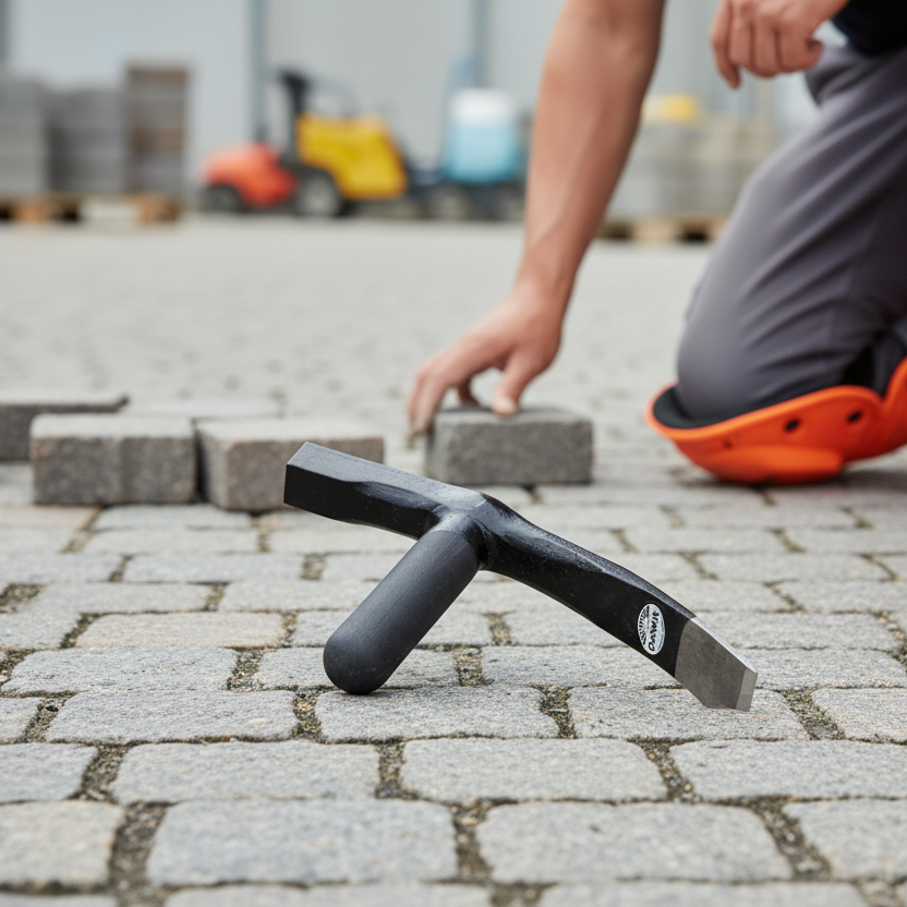 De Wit Straathamer met Fiberglassteel - 4 cm - keizers.nu