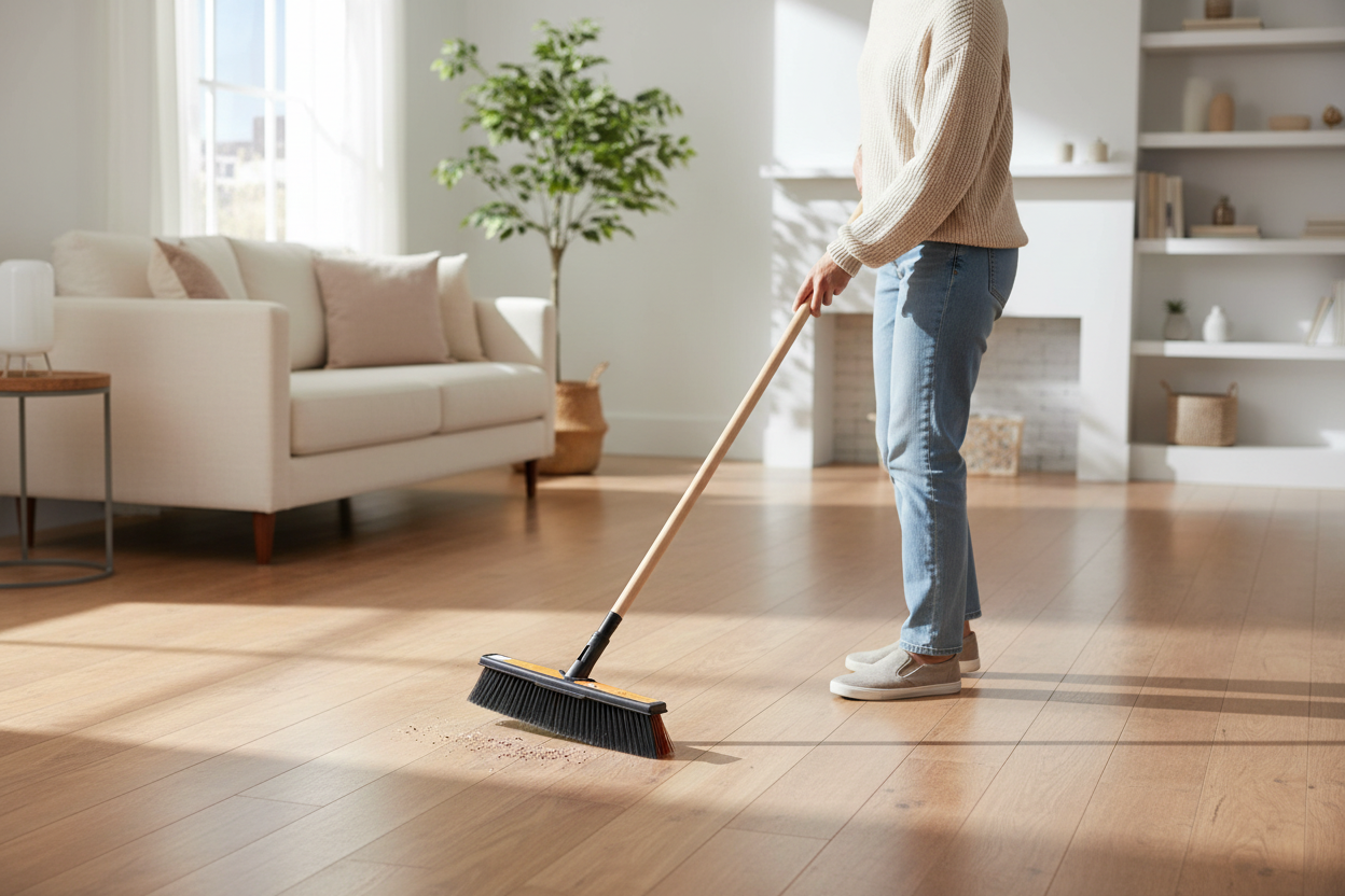 Fiskars SOLID L Bezem - met 160 cm Tauari steel - keizers.nu
