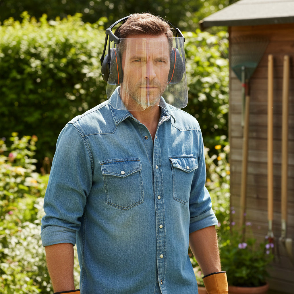 Husqvarna Hearing protection with visor, Gardener - gehoorbescherming-keizers.nu