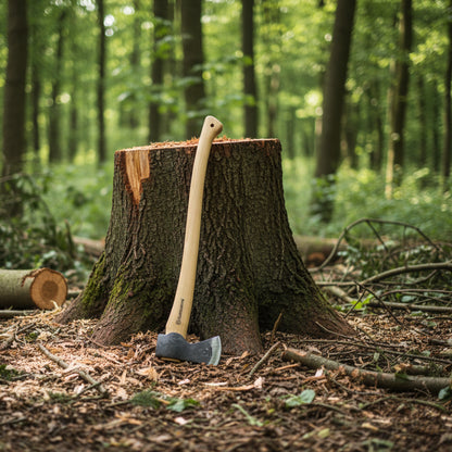 Husqvarna Forest axe bijl - handgesmeed houten steel-keizers.nu