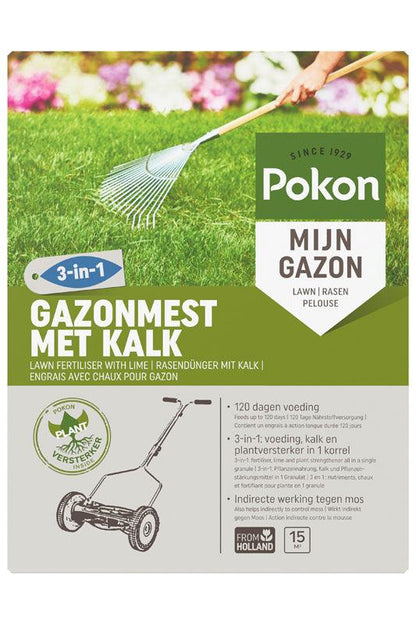 Pokon Gazonmest met Kalk - keizers.nu