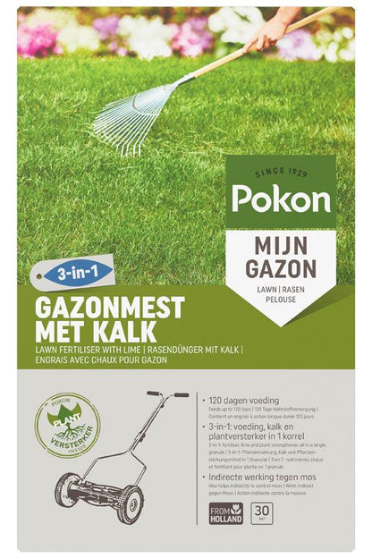 Pokon Gazonmest met Kalk - keizers.nu