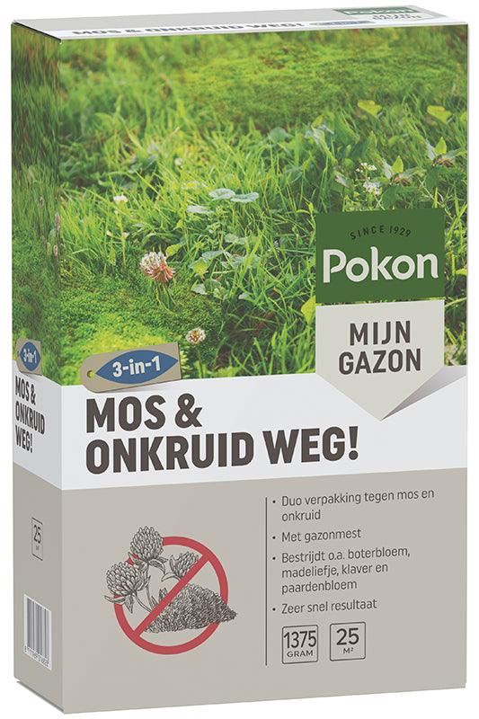 Pokon Mos en Onkruid Weg!