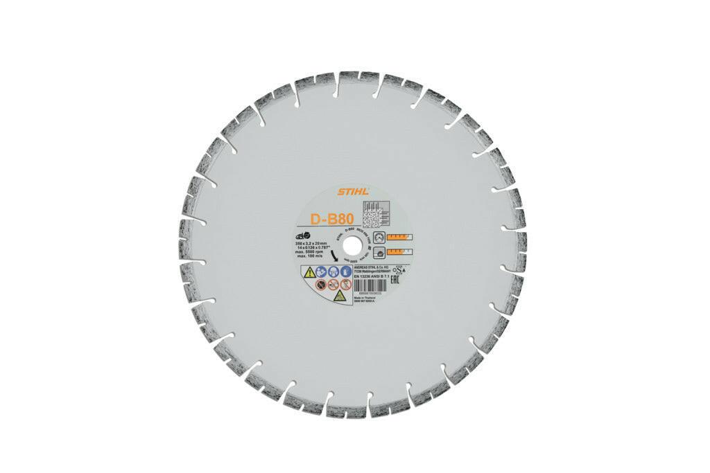 Stihl D-B80 Diamant Doorslijpschijf - Ø 350 mm - keizers.nu