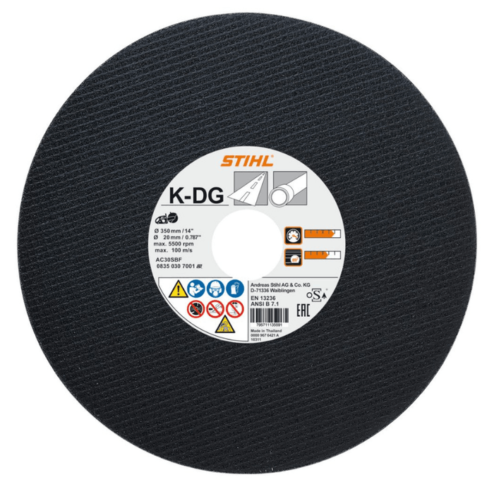 Stihl K-DG Kunsthars-Doorslijpschijf - 300 mm - keizers.nu