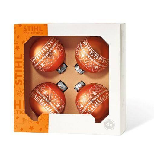 STIHL Kerstballen Set 4 Stuks