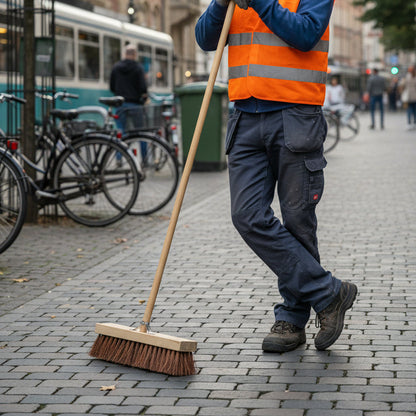 VERO 37B Stadsbezem - met 150 cm Steel-keizers.nu
