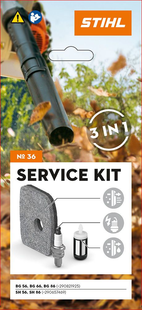 Stihl Service Kit 36 voor BG 56, BG 66, BG 86, SH 56 & SH 86