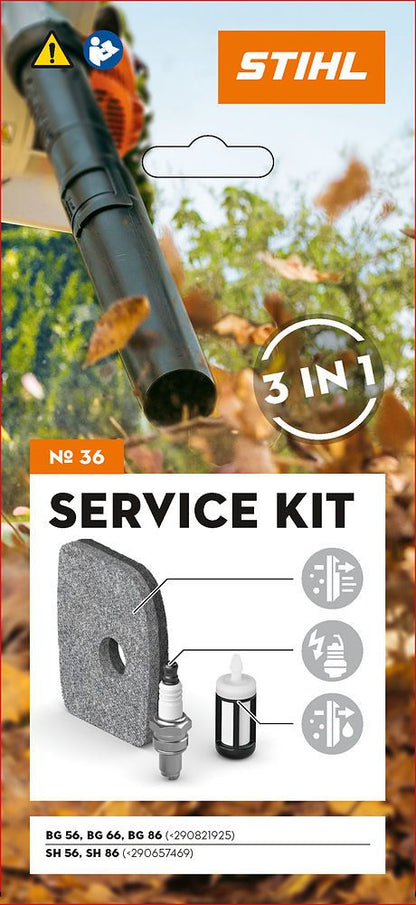 Stihl Service Kit 36 voor BG 56, BG 66, BG 86, SH 56 & SH 86