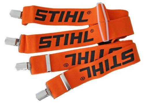 Stihl Bretellen Oranje met Metalen/Kunststof Clips - 130 cm - keizers.nu