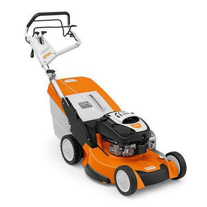 Stihl RM 655 VS. Fijne maaier met vario-aandrijving en mesremkoppeling.